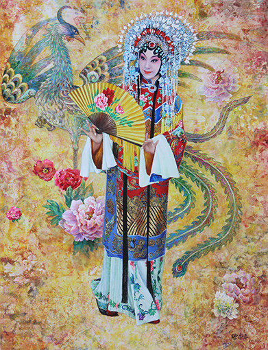 《京剧-杨贵妃》135x100cm  每平尺：12000元.jpg
