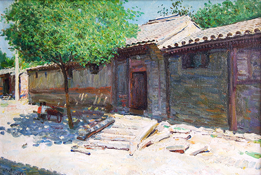 北京胡同之夏 54×81cm.jpg