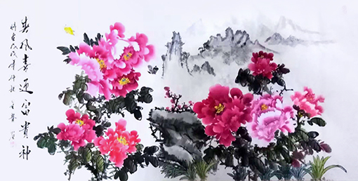 《春风喜迎富贵神》 规格：138x70cm 价格：3000元一幅.jpg