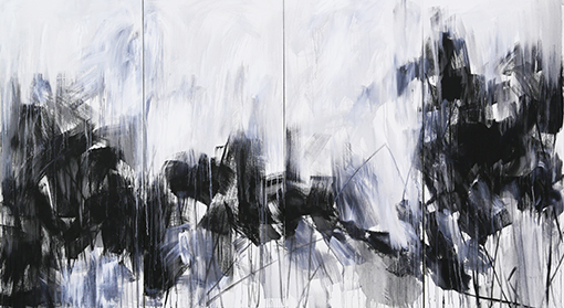 赵闯作品1《荷塘清梦》油画 规格：400cmx200cm 价格：20000元.jpg
