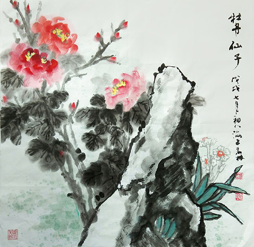 《牡丹仙子》规格：68cmx70cm 价格：8000元.jpg