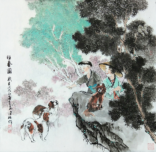 《旺春图》规格：68cmx70cm 价格：12000元.jpg
