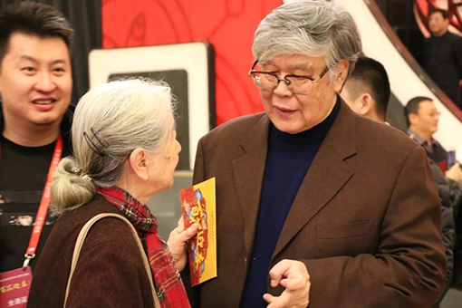 常沙娜（左）和张锠老友相逢.jpg