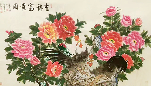 《吉祥富贵图》 规格：80x150cm 价格：每平尺400000元.jpg