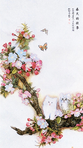 《春天的故事》 规格：68x136cm 价格：每平尺400000元.jpg