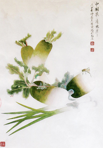 《中国菜·清脆萝卜》 规格：65x42cm 价格：每平尺400000元.jpg