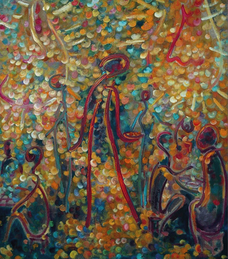 周汉华作品《夜市小吃》70×80.jpg