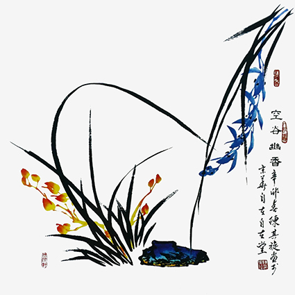 陈其旋作品《空谷幽香》规格：68cmx68cm.jpg