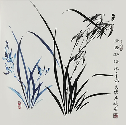 陈其旋作品《清香断续来》规格：68cmx68cm.jpg
