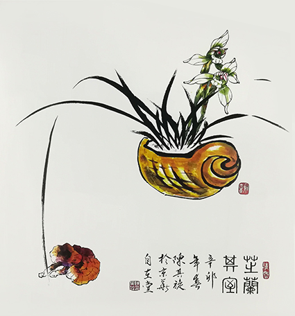陈其旋作品《芝兰其室》规格：68cmx68cm.jpg