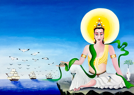 郭全林作品2《一带一路观音像》168cmX118cm.jpg
