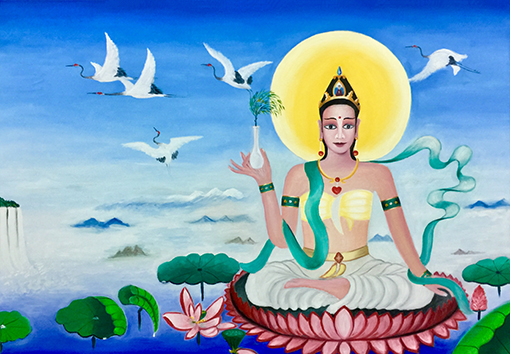 郭全林作品4《莲花云海观音像》168cmX118cm.jpg