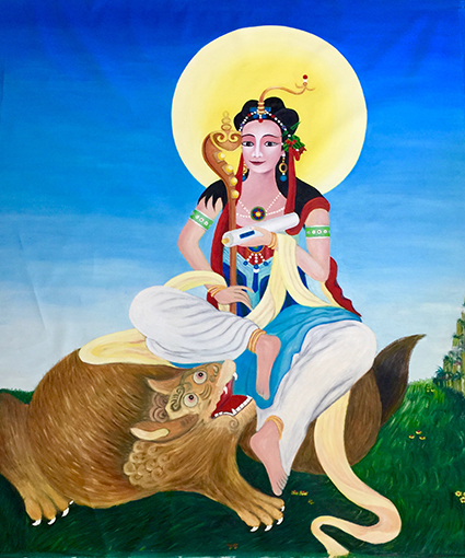 郭全林作品7《文殊菩萨》200cmX168cm.jpg