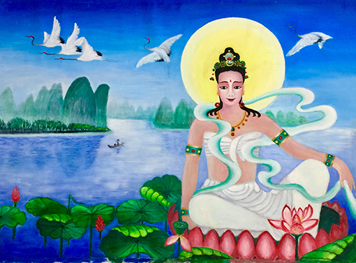 郭全林作品7《桂林山水莲花观音像》168cmX118cm.jpg