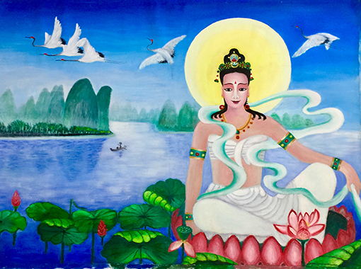 郭全林作品4《桂林山水莲花观音像》168cmX118cm.jpg