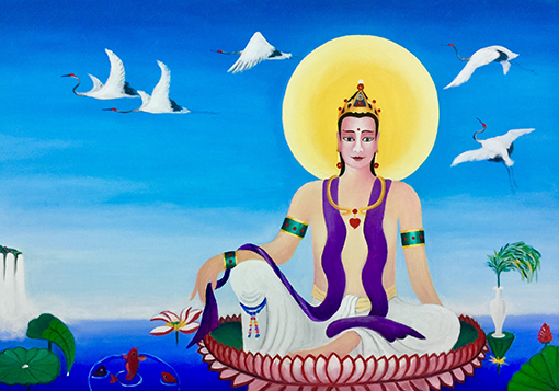 郭全林作品5《莲花座观音像》168cmX118cm.jpg