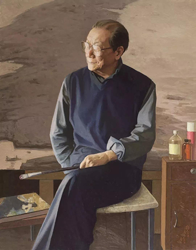 1551317336137348.jpg 老艺术家钟涵 布面油画 100×80cm 2017年 靳尚谊.jpg