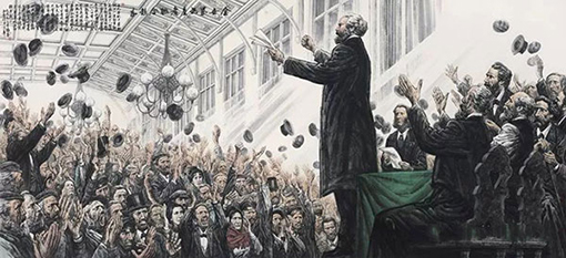 1552008255125239.jpg 《在国际工人协会(第一国际)成立大会上》 冯远 2018年 中国画 200cm×450cm.jpg