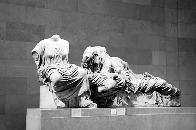 1552270168620131.jpg 现藏于大英博物馆的帕特农神庙中的雕塑 资料图片.jpg