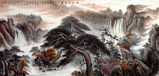 安茂水作品1《山高水长图》.jpg
