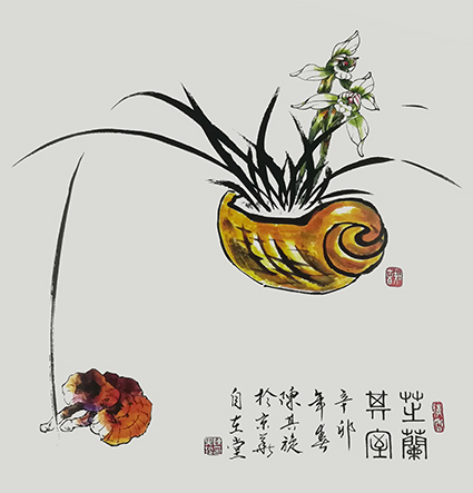 陈其旋作品《芝兰其室》规格：68cmx68cm.jpg