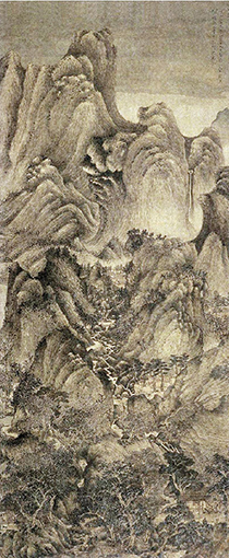 1553045134934219.jpg 元 王蒙 夏山高隐图轴 绢本水墨 北京故宫博物院藏.jpg