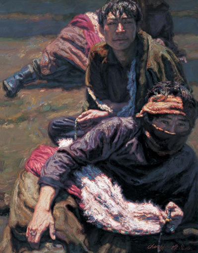 陈逸飞作品赏析：《朝圣路上》.jpg