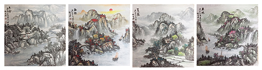 莫松生作品《春夏秋冬》68x68cmx4.jpg