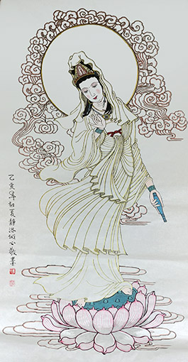 《观音》规格：138cmx70cm.JPG