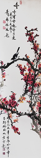 崔焕臻作品.冬《梅花》规格：48cmx180cm.jpg