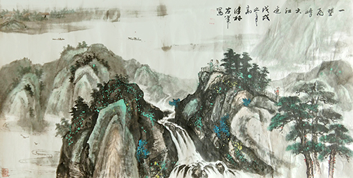 《一望飞峙大江边》规格：138x68cm 戊戍冬月.jpg