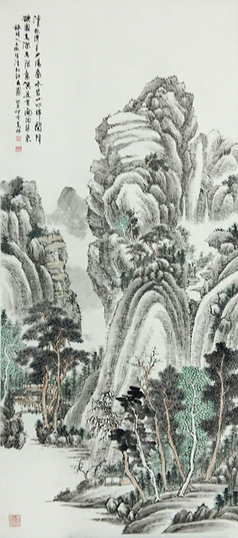 《清秋访友图》规格：138x68cm 己亥仲秋.jpg