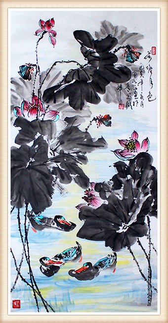 《荷塘月色》规格：136cmx68cm 价格：50000每平尺.png