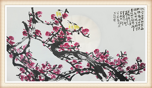 《梅花寒香图》规格：四尺 价格：30000元.png