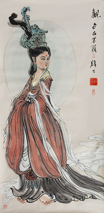 王麟生作品《观自在菩萨》规格：四尺全开.jpg