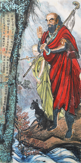 王麟生作品《达摩东渡至江涯》规格：四尺整张.jpg