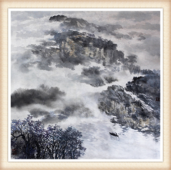 《云梦山里行》规格68cmx68cm 价格：面议.png