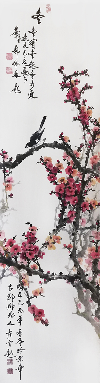崔焕臻作品.冬《梅花》规格：48cmx180cm.jpg