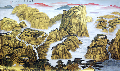 章庭钰作品《泉光云影》规格：180cmx105cm.jpg