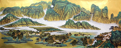章庭钰作品《山庄揽胜》规格：250cmx105cm.jpg