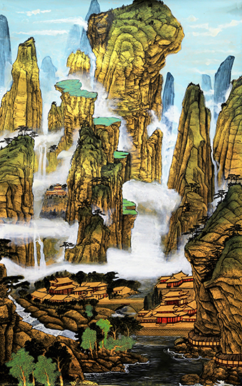 章庭钰作品《张家界仙景》规格：105cmx68cm.jpg
