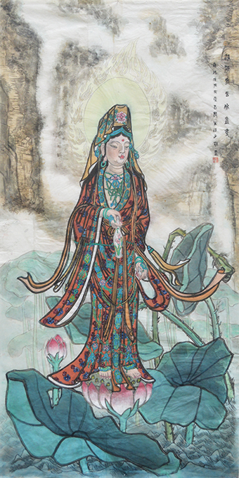 王麟生作品《南海净瓶观世音像》规格：四尺整张.jpg