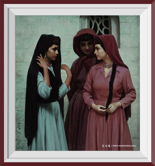 《三个塔吉克少女》-规格：100cm×90cm.jpg