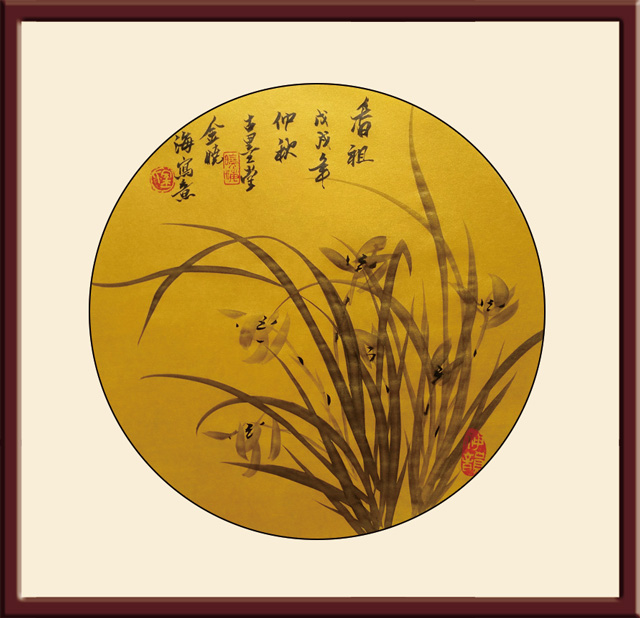 金晓海作品--兰花-尺寸：28cmx28cm-价格：每平尺30000元.jpg