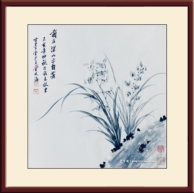 金晓海作品-兰花-尺寸：68cmx68cm-价格：每平尺30000元.jpg