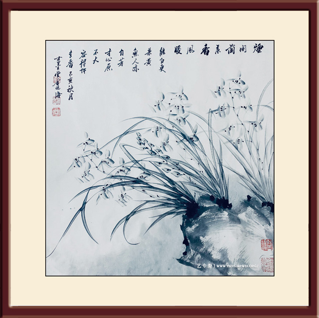 金晓海作品--兰花--尺寸：68cmx68cm-价格：每平尺30000元.jpg