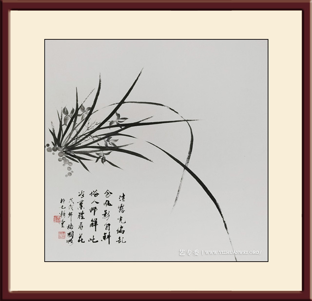 张国顺作品《幽兰图》规格：80cmx80cm.jpg
