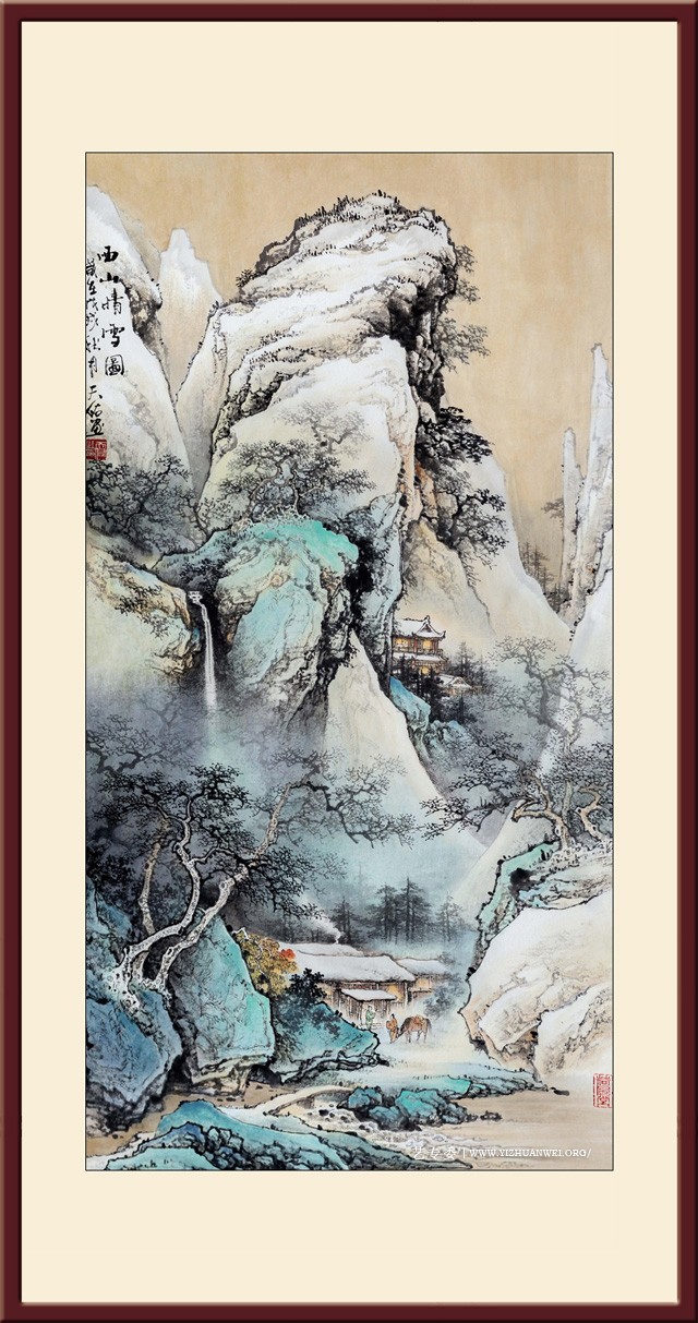 杨天佑作品《西山晴雪图》》尺寸：60cmx138cm 2018年创 价格：每平尺15000元.jpg