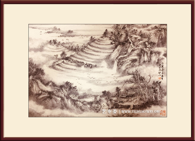 《雾山茶影》规格：66cmx45cm-价格：1500元.jpg