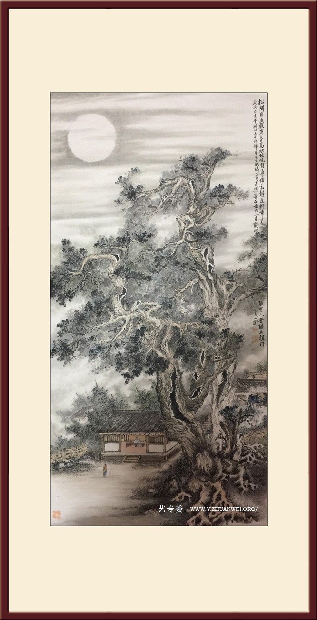《草堂拜月》规格：180cmx90cm-价格：6000元.jpg